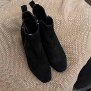 Black Suede Ankle Boots
Blonde